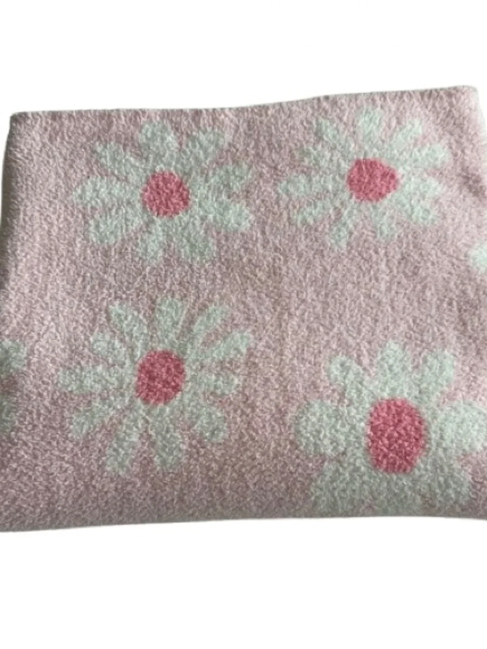 Martha Stewart Kid's Pink Daisy Soft Fluffy Fleece Double-sided Throw Blanket - Picture 1 of 10